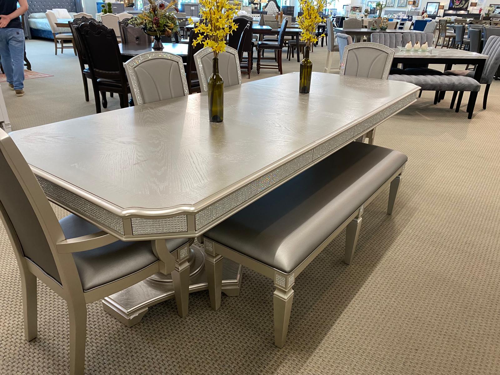 8-PC KLINA LEG TABLE DINING SET