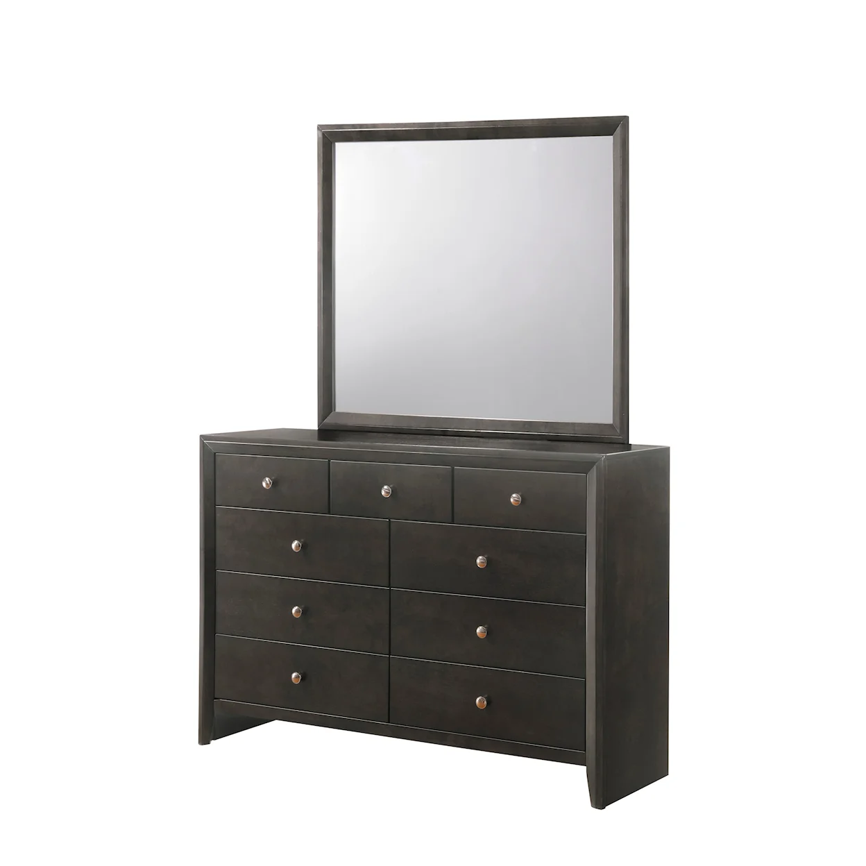 Evan Gray Panel Bedroom Set