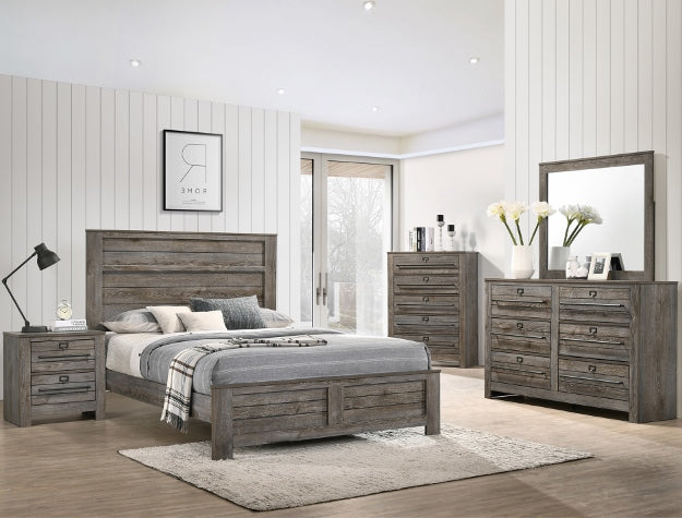 Bateson Brown Panel Bedroom Set