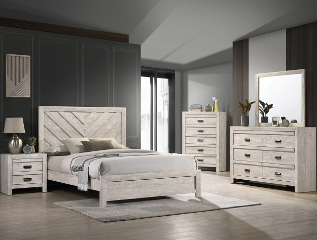 Valor Cream Panel edroom set