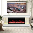 JASMIN TV STAND W/FIREPLACE