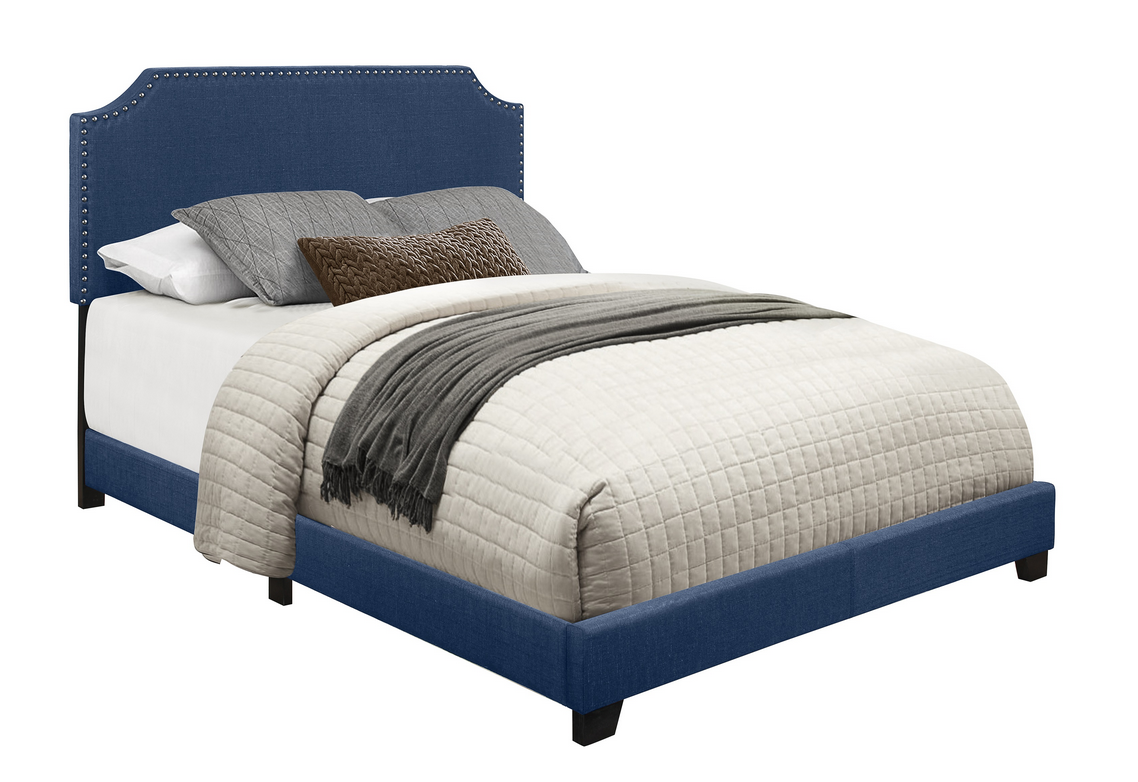 SH235 Fabric Blue King Bed
