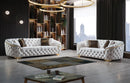 Lupino Ivory Velvet Sofa & Loveseat