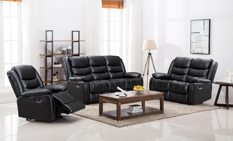 Miami (Black) Recliner set