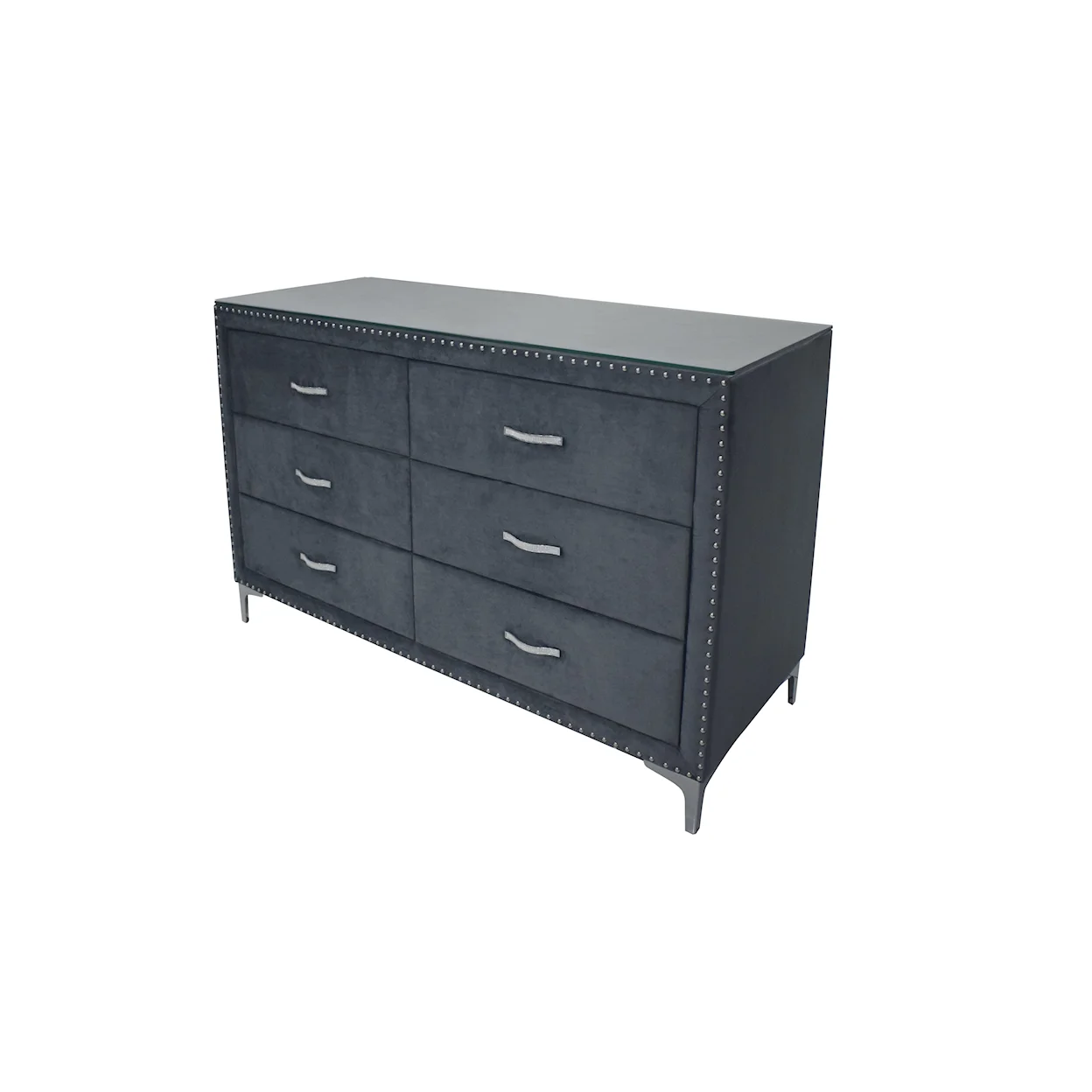 Lucinda Velvet Upholstered Panel Bedroom Set