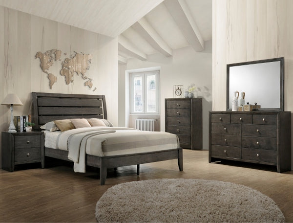Evan Gray Panel Bedroom Set