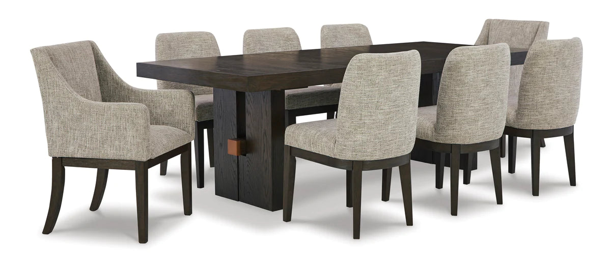 Burkhaus Dark Brown Extendable Dining Set