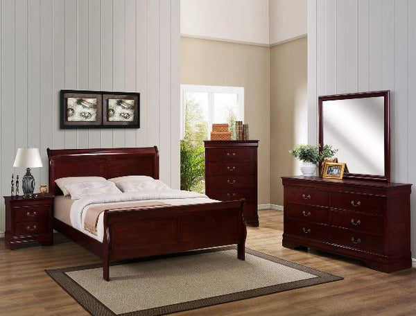 3800 Louis Philip Cherry King Bed